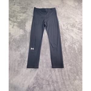 Under Armour Sz SM Womens Fleece Lined Inder Leggings Black Sport Gym C20-20